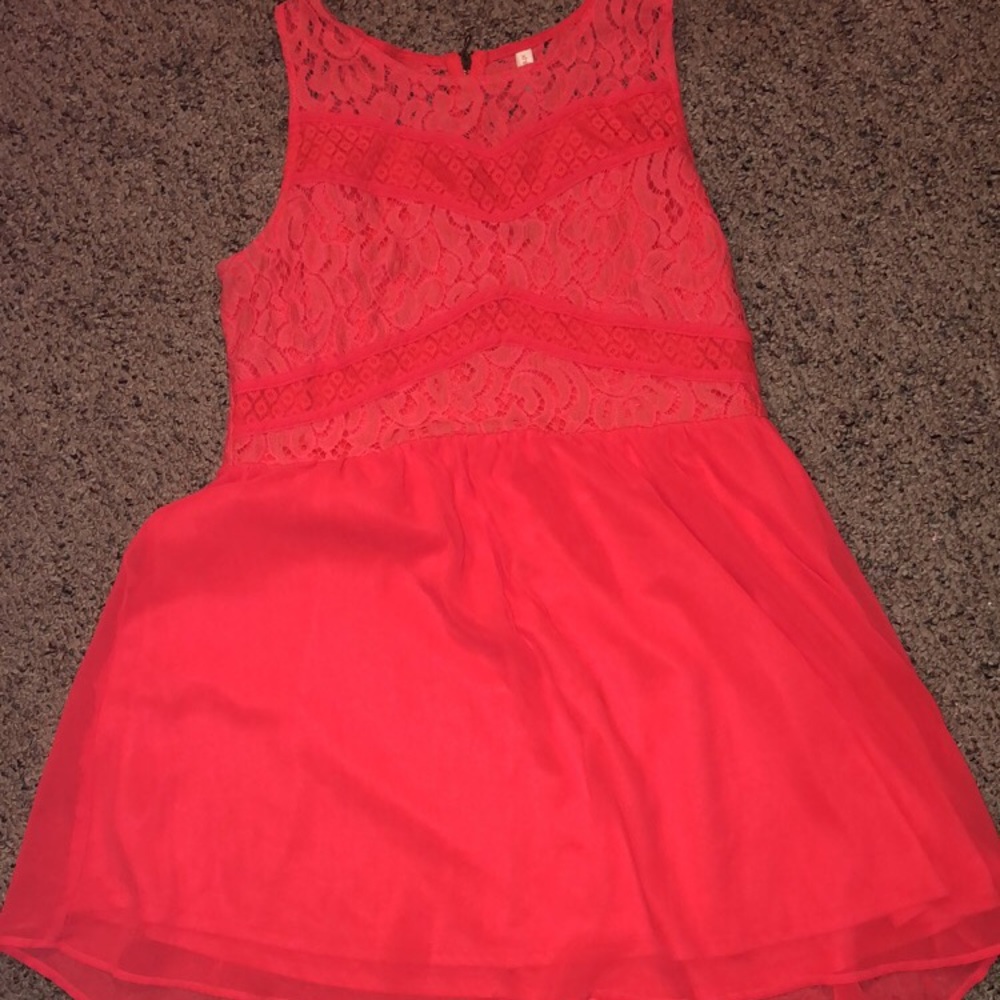 Hot pink dress